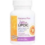 NaturesPlus Ultra Lipoic - 60 Bi-Layered Mini-Tabs - Supports Free Radical Defenses with Probiotics, Nutrients & Whole Food Concentrates - Gluten Free - 30 Servings