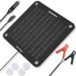 ECO-WORTHY 12 Volts 10 Watts Portable Power Solar Panel Backup for Car Boat with Alligator Clip Adapter