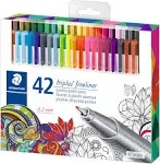 Staedtler Triplus Fineliner Pen (Wallet of 42)