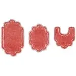 Home Weavers Allure Bathroom 3-Pc. Bath Rug Set - Coral