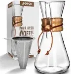 Agogo Classic Series Pour Over Coffeemaker Set with Filter