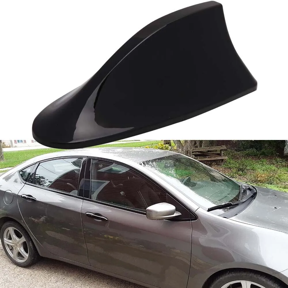 Black Shark Fin Antenna Car Roof Signal Aerial Radio Cover AM/FM For Kia Optima