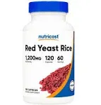 Nutricost Red Yeast Rice 1200mg, 120 Capsules - 60 Serv, Veggie Caps, Non-GMO, Gluten Free