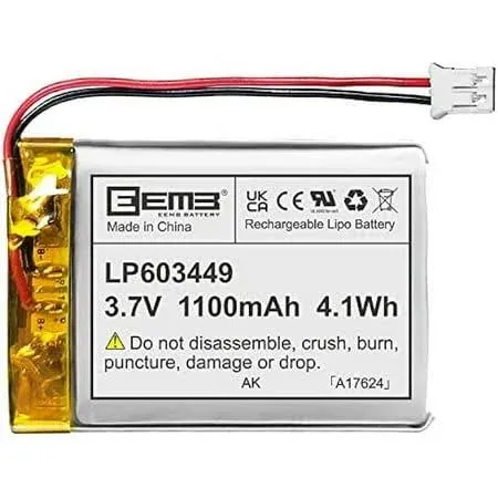 EEMB Lithium Polymer Battery 3.7V 1100mAh Lipo Rechargeable Battery Pack