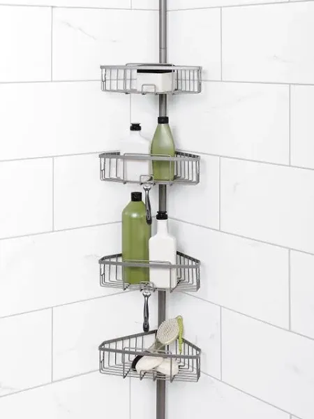 Zenna Home Tension Pole Shower Caddy