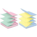 Post-it Dispenser Notes Original Pop-Up Refill in Alternating Beachside Cafe Colors, Value Pack, 3 x 3, 100 Notes/Pad, 12 Pads/Pack