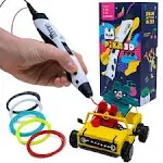 PIKA3D PRO 3D Printing Pen - Includes 3D Pen, 5 Colors of PLA Filament Refill...