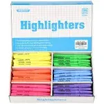 Highlighters, Chisel Tip, Assorted Fluorescent, 96 Count Bulk Pack