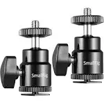 SmallRig 2059 1/4" Camera Hot Shoe Mount with Additional 1/4" Screw (2pcs Pack)