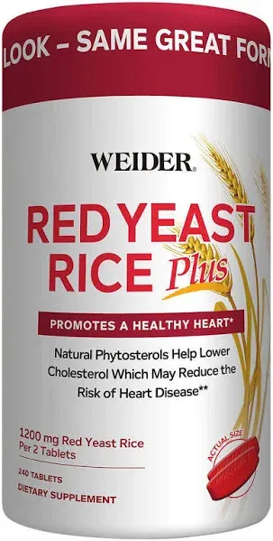 Weider Red Yeast Rice Plus Tablets