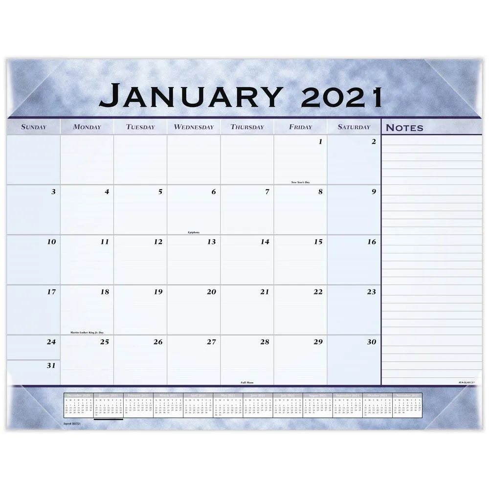 At-A-Glance Slate Blue Desk Pad