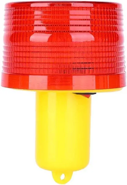 Aolyty LED Solar Strobe Warning Light Flashing Construction Safety Road Barricade Traffic Automatic Vehicle Signal Beacon Lamp Waterproof