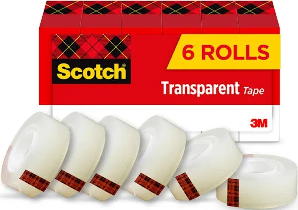 Scotch Transparent Tape 0.75" x