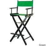 Casual Home 30" Director's Chair Black Frame-Green Canvas