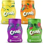 Crush, Summer Variety, Liquid Water Enhancer - New, Better Taste 4 Bottles, Makes 96 Flavored Water Drinks - Sugar Free, Zero Calorie