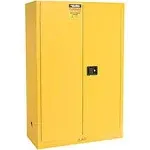 Global Industrial 45 Gallon Flammable Cabinet, Manual Close, 43" W x 18" D x 65" H