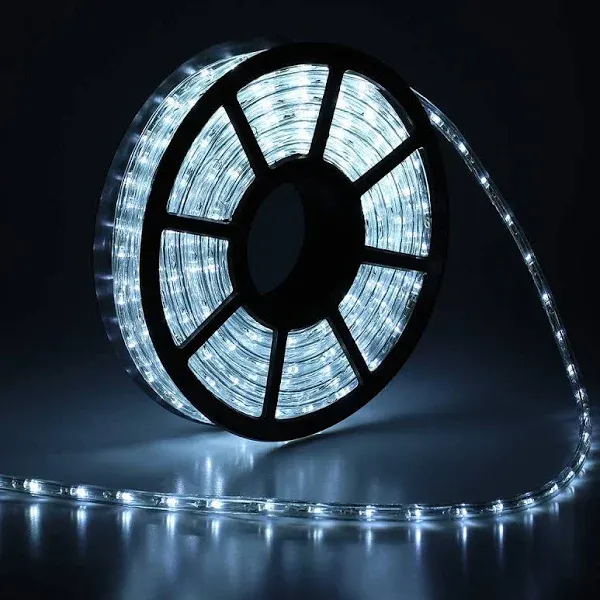 100Ft Blue LED Rope Lights, Outdoor String Lights Waterproof Decorative Light...