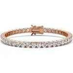 Cate & Chloe Kaylee 18K Tennis Bracelet, Women's 18K White Gold Plated Tennis Br