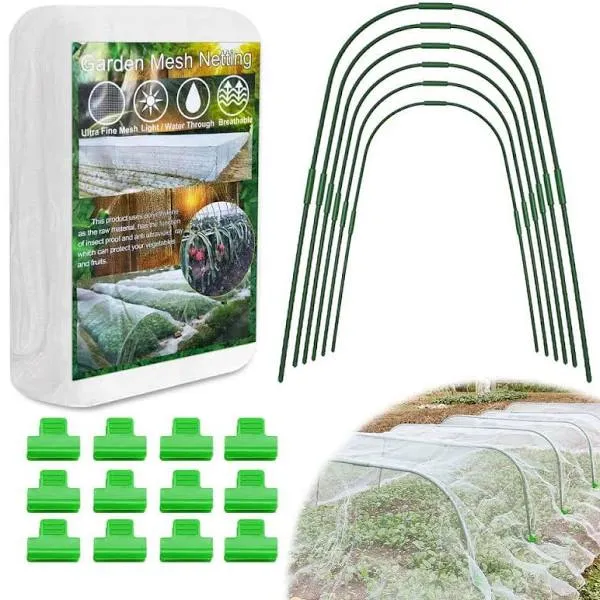 Eagle Peak Garden Netting Kit 8 x 20 ft Mesh Plant Cover