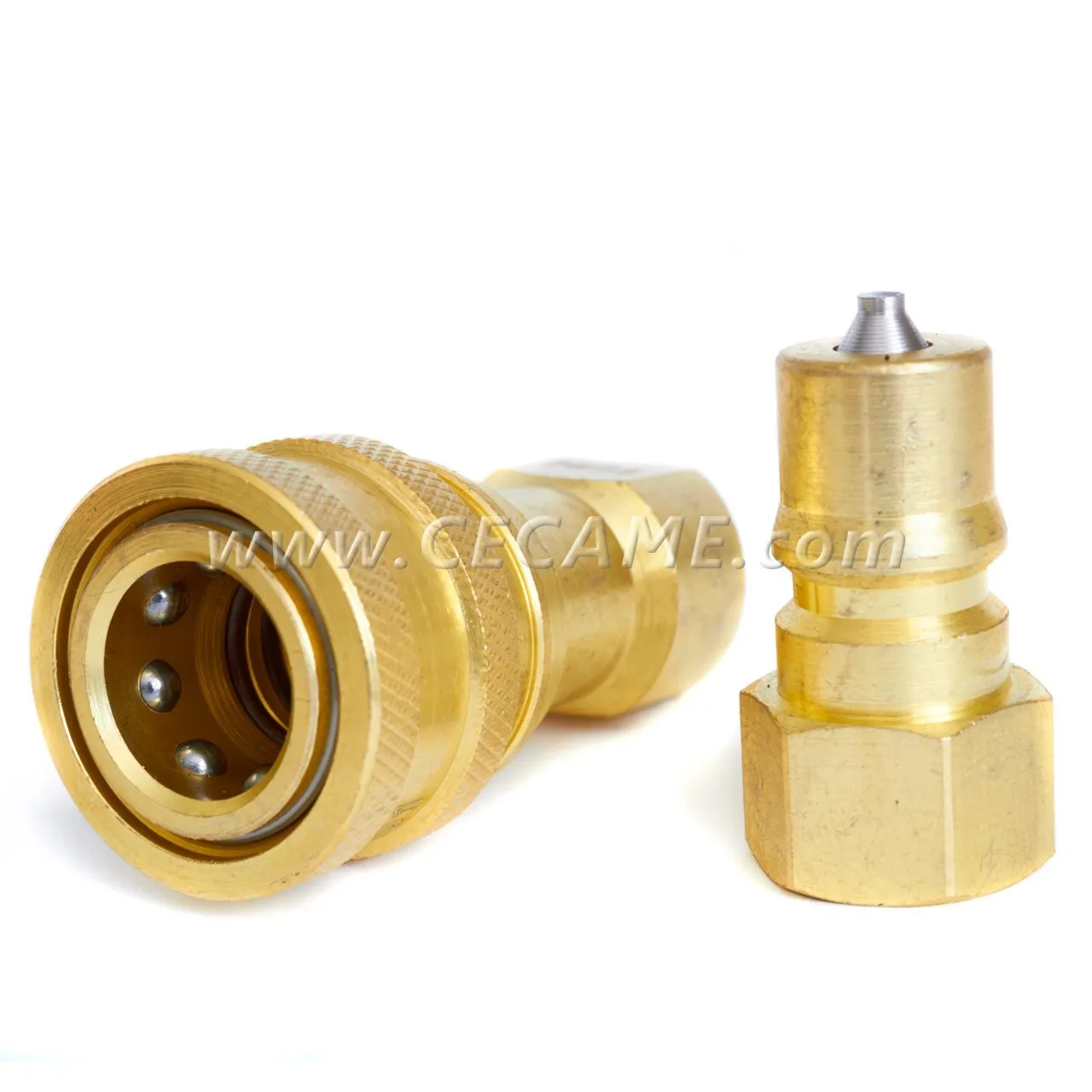 Carpet Cleaning 1/4" Brass Quick Disconnect Plug Hose Wand Extractor