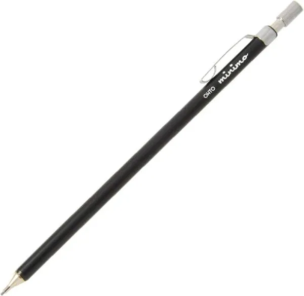 Ohto Extremely Thin Mechanical Pencil Minimo Sharp, 0.5mm, Black Body (Sp-505mn-Black)