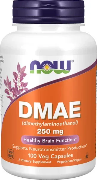 Now Foods DMAE, 250 mg, 100 Vcaps