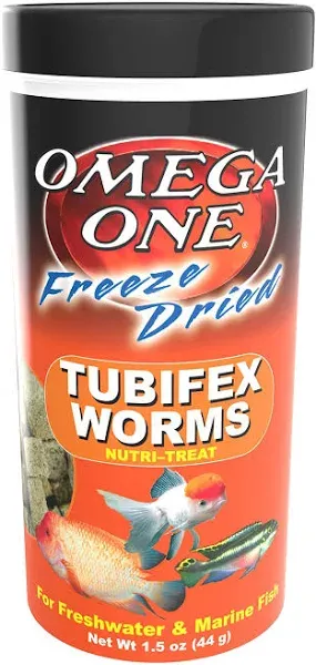 Omega One Freeze Dried Tubifex Worms