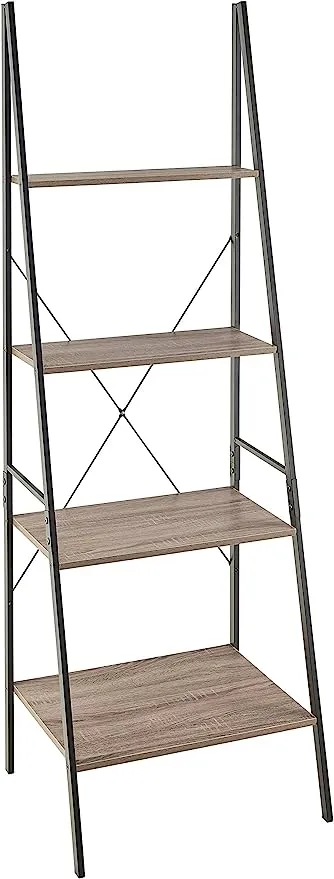 4-tier Ladder Shelf In Grey