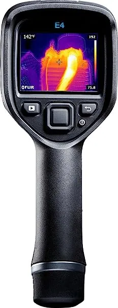 FLIR E4 Compact Thermal Imaging Camera with 80 x 60 IR Resolution and MSX (non-WiFi)