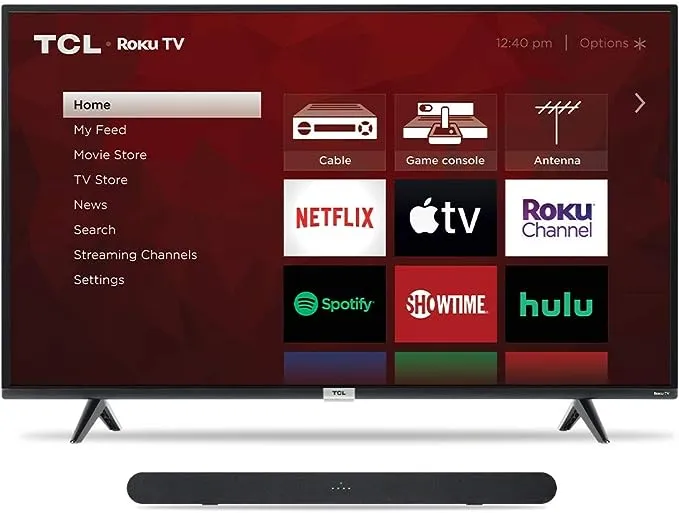 TCL 55" Class 4-Series 4K UHD HDR Smart Roku TV – 55S435, 2021 Model