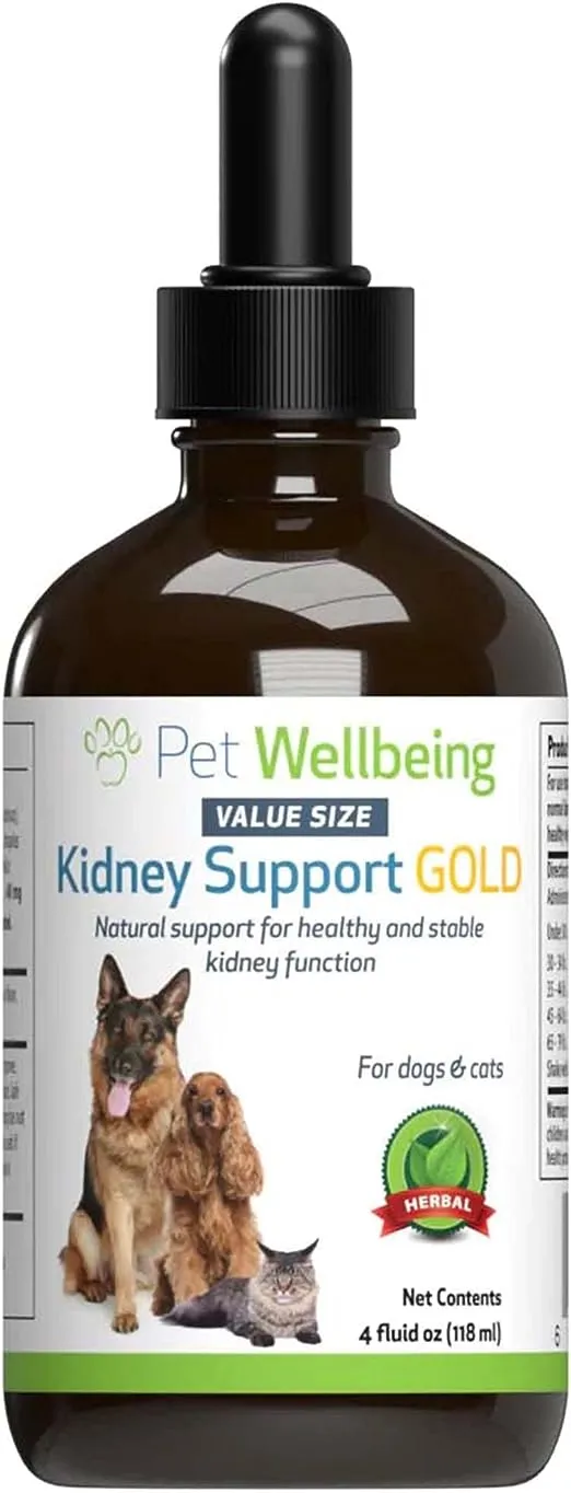 Pet Wellbeing Kidney Support Gold for Dogs