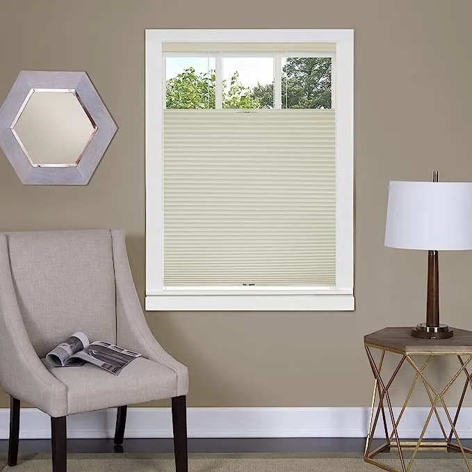 Achim Alabaster Top Down-Bottom Up Cordless Honeycomb Cellular Shade