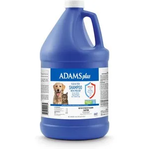 Adams Plus Flea & Tick Shampoo with Precor for Cats, Kittens, Dogs & Puppies Over 12 Weeks Of Age |Sensitive Skin Flea Treatment for Dogs & Cats |Kills Adult Fleas, Flea Eggs, Ticks, and Lice |6 Oz