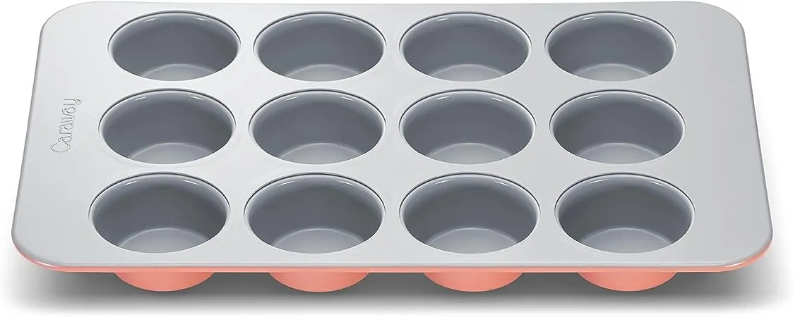 Caraway Nonstick Ceramic Muffin Pan in Perracotta