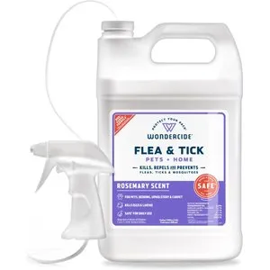 Wondercide - Flea, Tick & Mosquito Spray for Dogs, Cats, and Home - Flea and Tick Killer, Control, Prevention, Treatment - with Natural Essential Oils - Pet and Family Safe - Rosemary 16 oz