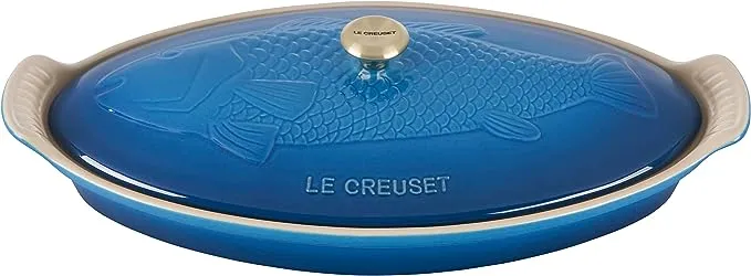 Le Creuset Stoneware Fish Baker | Cerise, 1.7 qt.