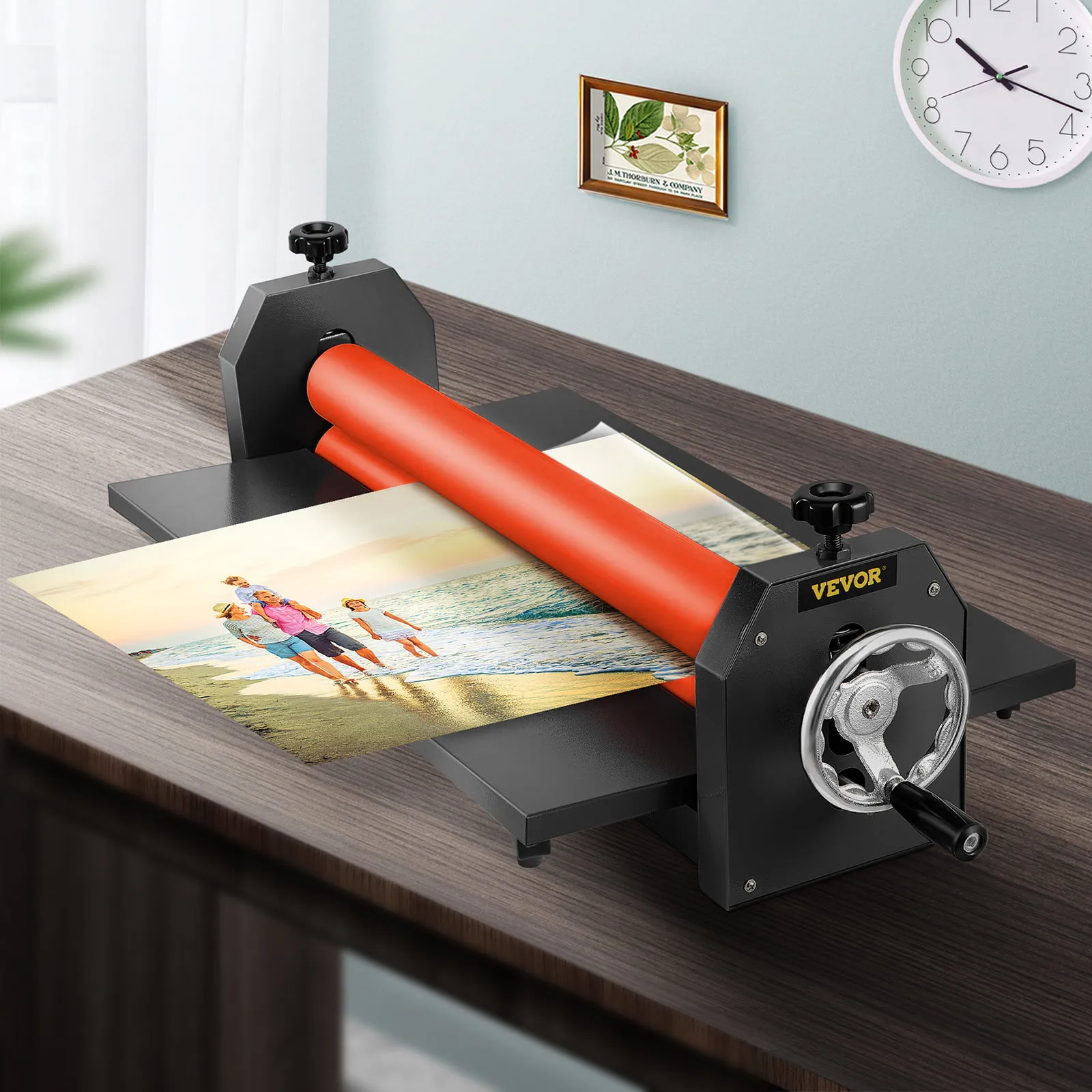 VEVOR Manual Cold Roll Laminator Commercial Professional 25 Inch 1.18" Thickness Foldable Roll Laminating Machine Vinyl Photo Film Mounting Laminator for Uses 25"Max