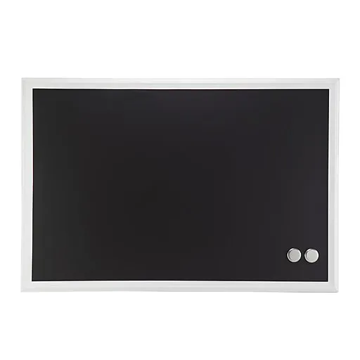 U Brands Magnetic Chalkboard, 20 x 30 Inches, White Wood Frame (2073U00-01)