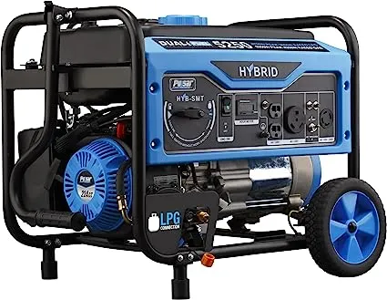 Pulsar 5,250W Dual Fuel Portable Generator with Switch and Go Technology, PG5250B