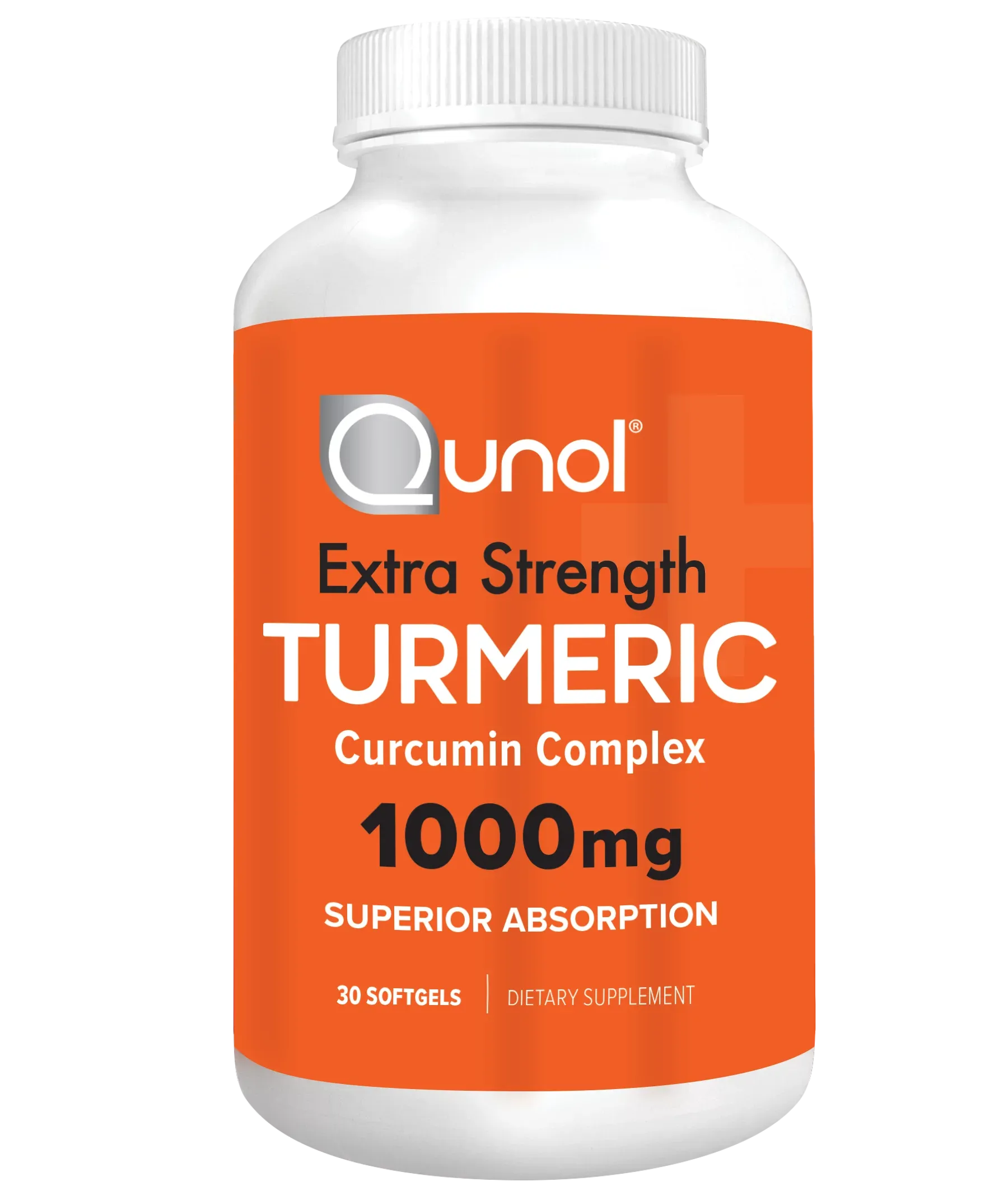 Qunol Turmeric Curcumin Capsules, 1500mg Extra Strength Supplement, Patented Hydro-Soluble Technology, Alternative to Turmeric Curcumin with Black