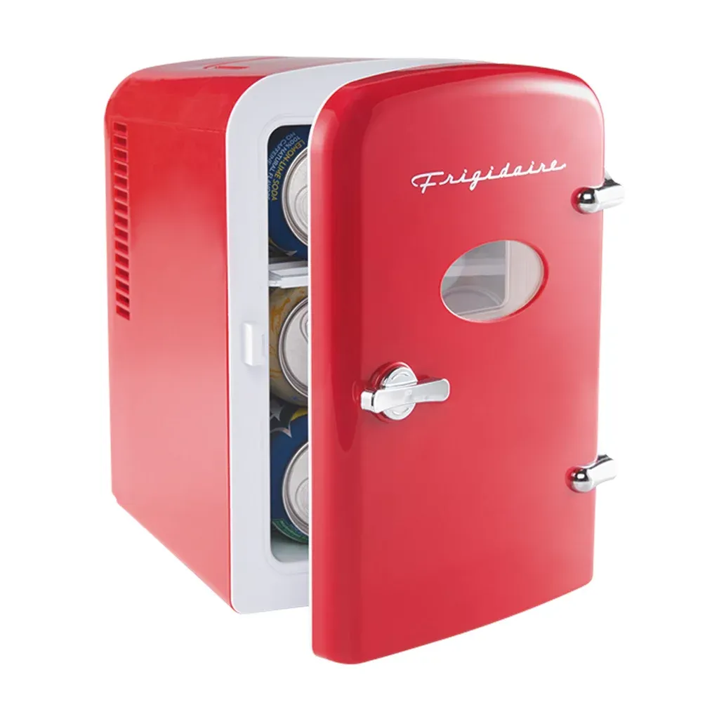 Frigidaire Efmis129 Portable Retro 6-Can Mini Fridge, Red