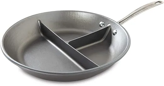 Nordic Ware Cast Aluminum 3 in 1 Divided Saute Skillet Pan 12 inch