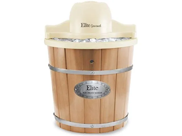 Elite Gourmet Eim-924l 4-Quart Old Fashioned Electric Ice Cream Maker