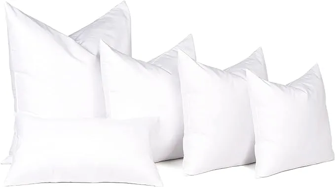 Puredown Feather Pillow Insert Set of 2 - White