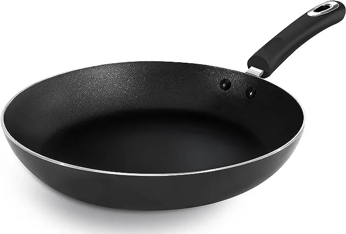 Utopia Kitchen - Saute Fry Pan - Nonstick Frying Pan - 11 Inch Induction Bottom - Aluminum Alloy and Scratch Resistant Body - Riveted Handle (Grey-Black)