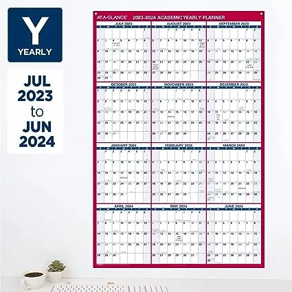 At-a-glance Academic Erasable Reversible Extra Large Wall Calendar - Aagpm36ap28