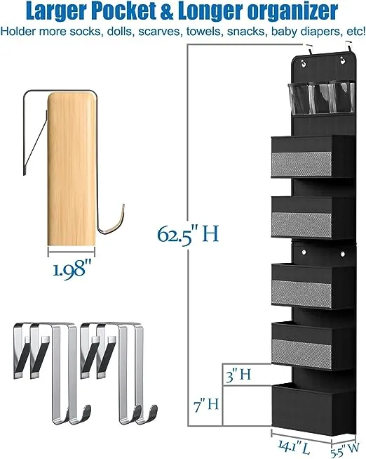 Hioya Over Door Organizer 6 Shelf Camper Storage Storage