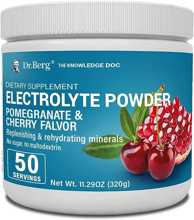 Dr. Berg Electrolyte Powder - Orange Hydration Powder, 50 Servings