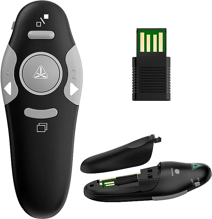 qui Presentation Clicker Wireless Presenter Remote Clicker for PowerPoint ...