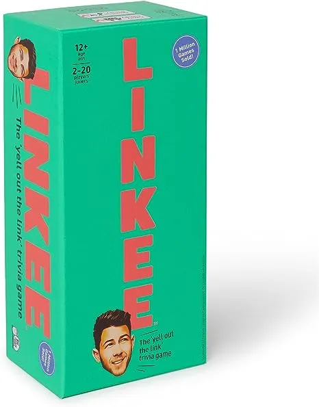 Linkee Nick Jonas Edition Quiz Board Game for Adults and Teens